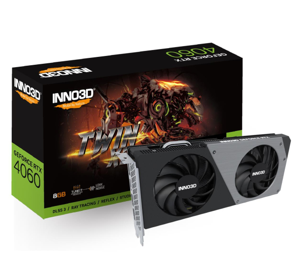 INNO3D GeForce RTX 4060 TWIN X2 8GB GDDR6 - 1156760 - zdjęcie